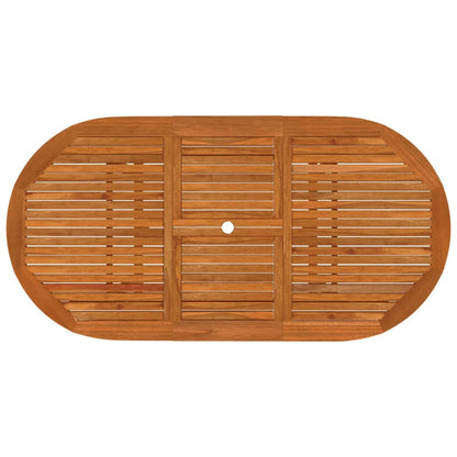 vidaXL Garden Dining Set | Reddish-brown | Solid eucalyptus wood | Medium