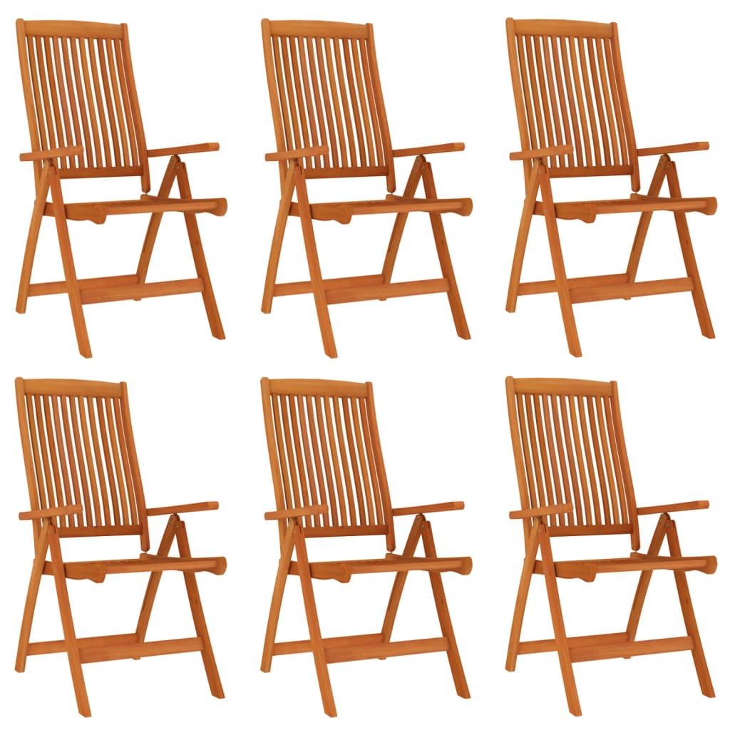 vidaXL Garden Dining Set | Reddish-brown | Solid eucalyptus wood | 7 Piece Set