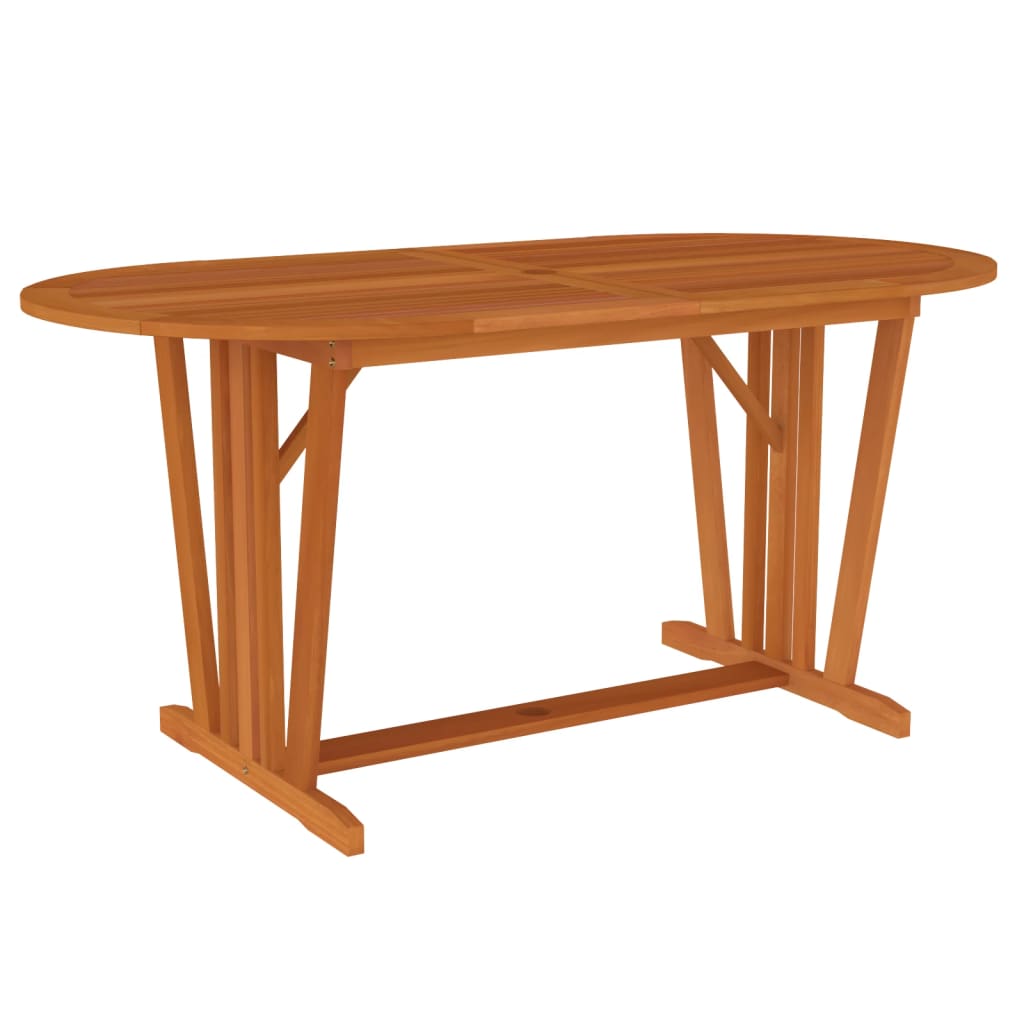 vidaXL Garden Dining Set | Reddish-brown | Solid eucalyptus wood | 7 Piece Set