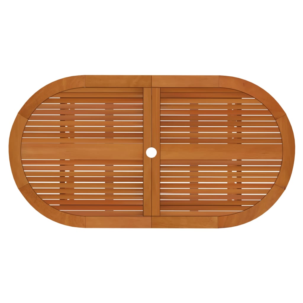 vidaXL Garden Dining Set | Reddish-brown | Solid eucalyptus wood | 7 Piece Set