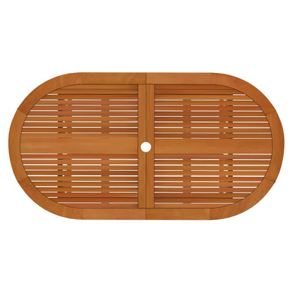 vidaXL Garden Dining Set | Reddish-brown | Solid eucalyptus wood | 7 Piece Set