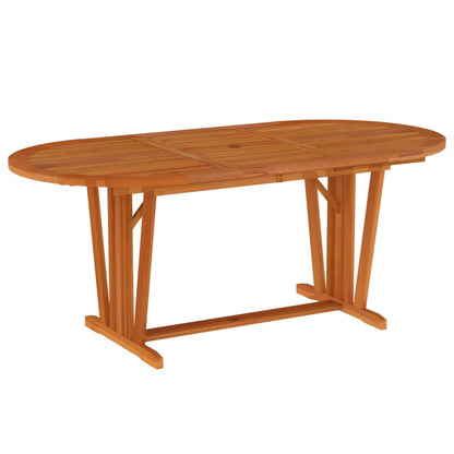 vidaXL Garden Dining Set | Reddish-Brown | Solid eucalyptus wood | Medium