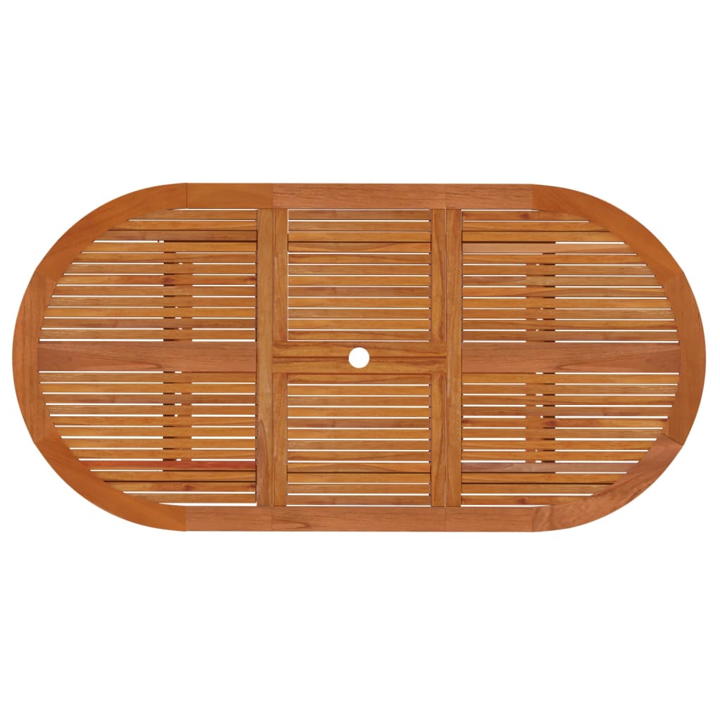 vidaXL Garden Dining Set | Reddish-Brown | Solid eucalyptus wood | Medium