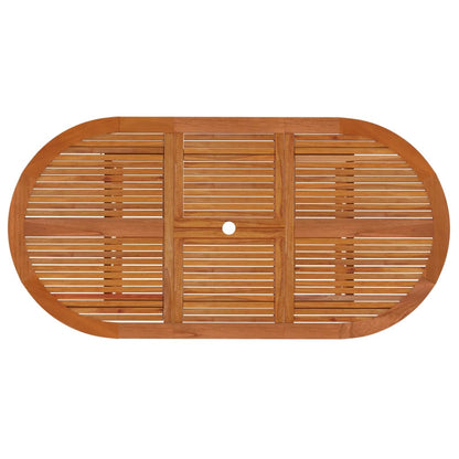 vidaXL Garden Dining Set | Reddish-brown | Solid eucalyptus wood | Large