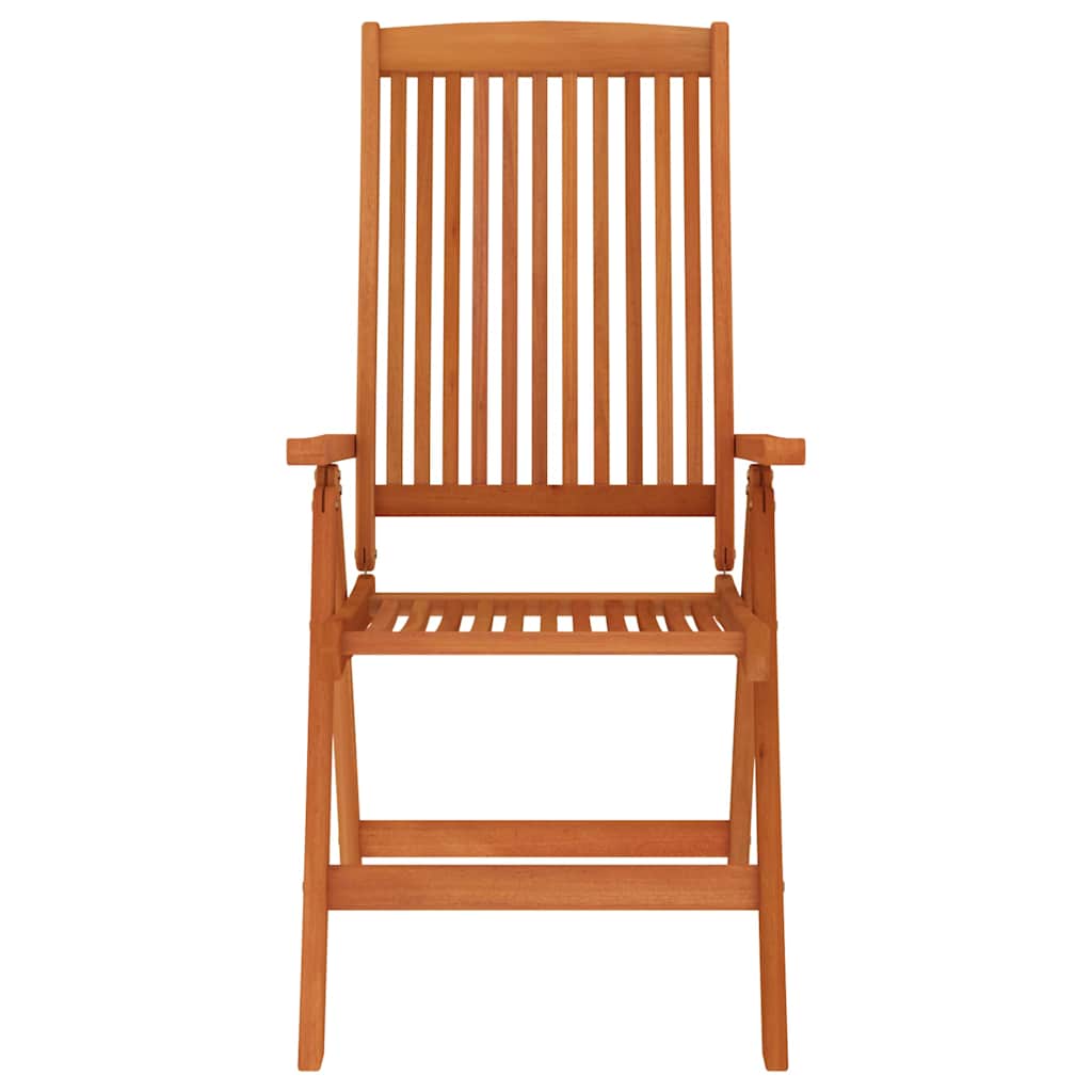 vidaXL Folding Chairs 4 pcs Solid Wood Eucalyptus
