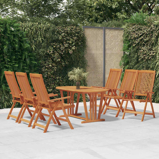 vidaXL Folding Chairs 6 pcs Solid Wood Eucalyptus