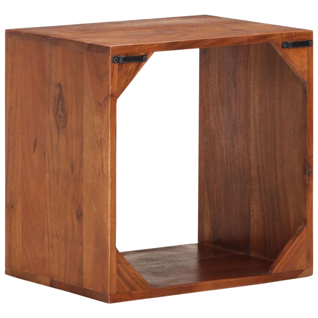 vidaXL Wall Shelf 40x30x40 cm Solid Acacia Wood