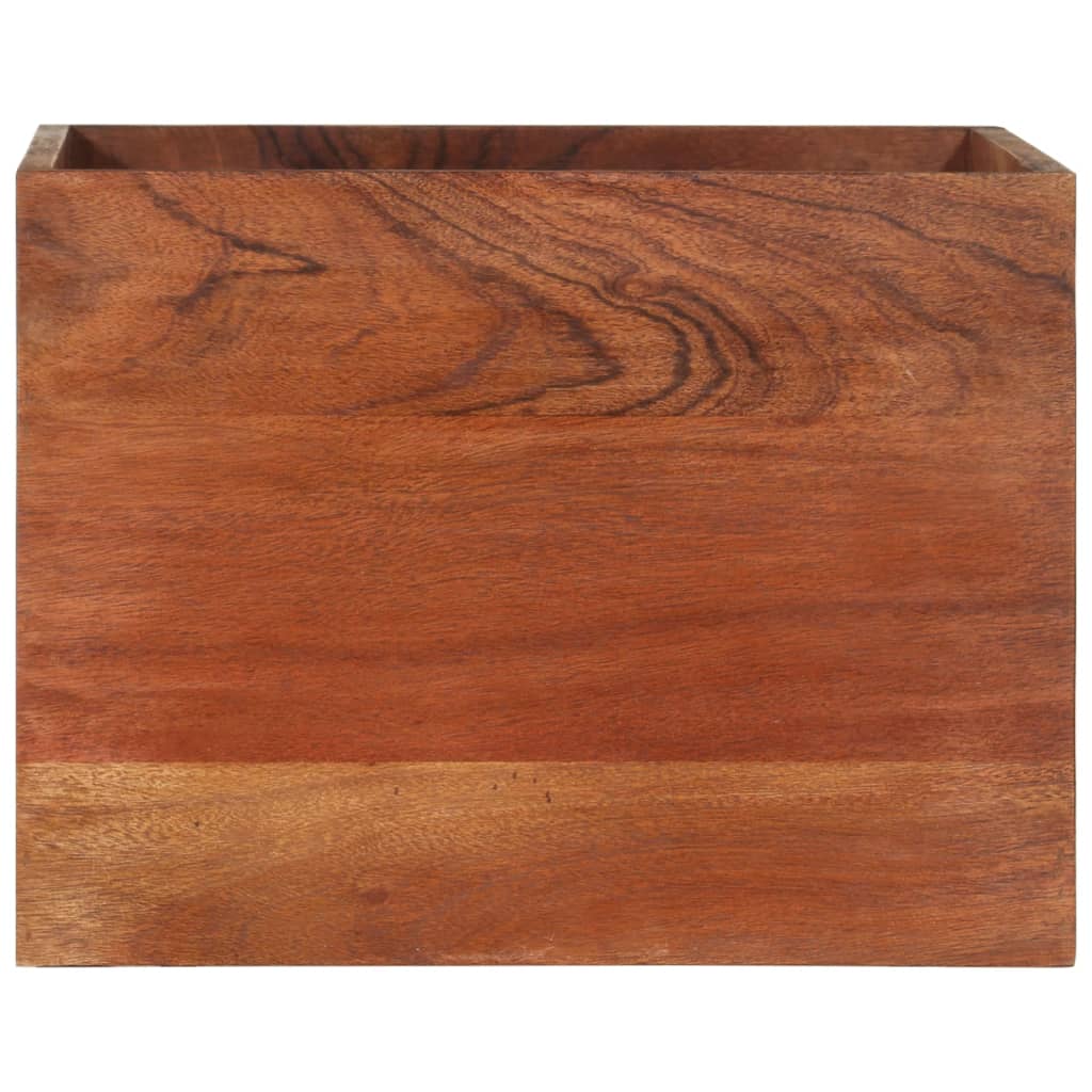vidaXL Wall Shelf 40x30x40 cm Solid Acacia Wood