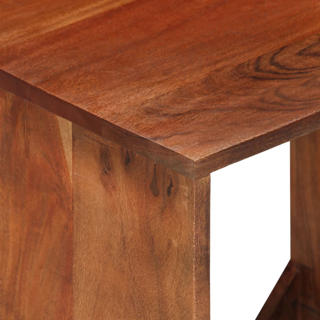 vidaXL Wall Shelf 40x30x40 cm Solid Acacia Wood