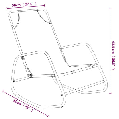 vidaXL Sun Lounger | Set of 2 | Green | Powder-coated steel, Textilene