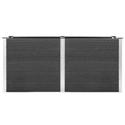 vidaXL Garden Raised Bed 200x50x91 cm WPC Grey