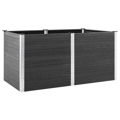 vidaXL Garden Raised Bed 200x100x91 cm WPC Grey
