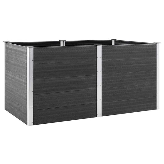 vidaXL Garden Raised Bed 200x100x91 cm WPC Grey