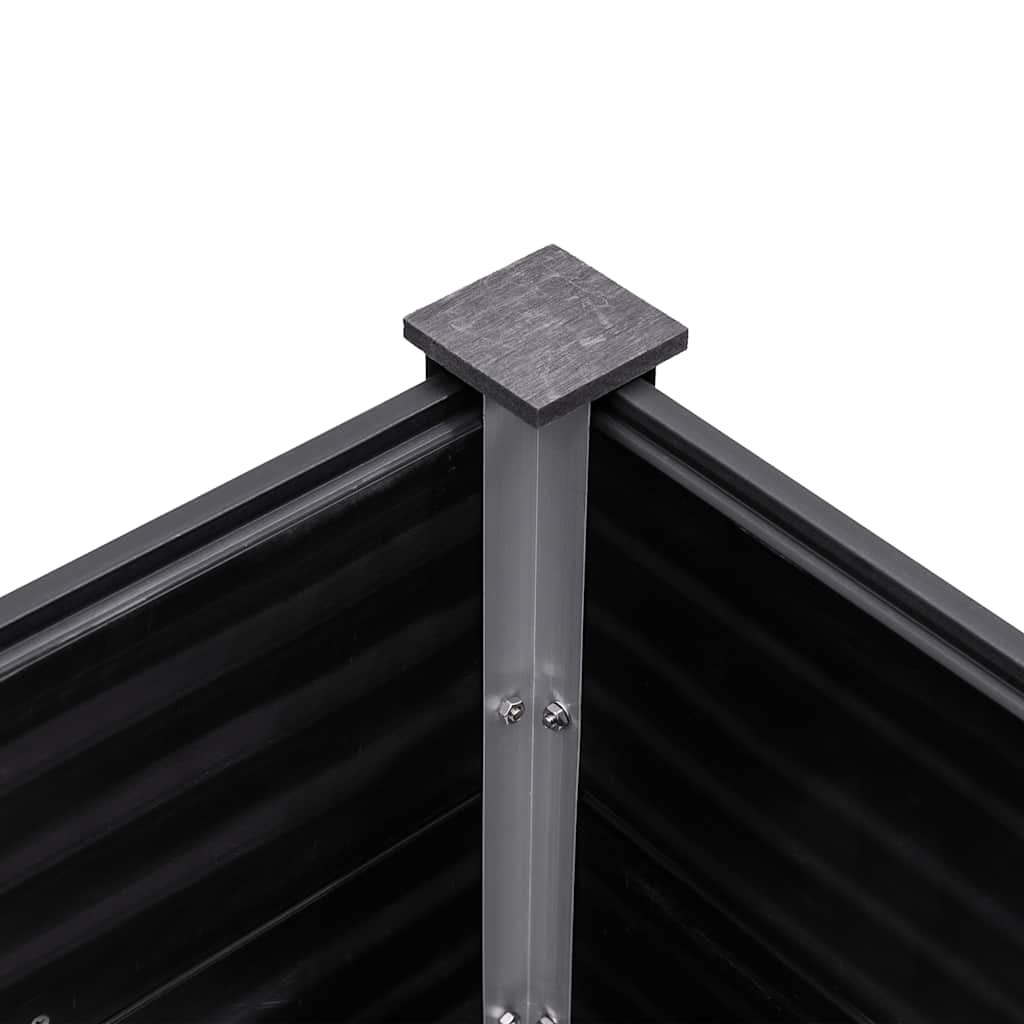 vidaXL Garden Raised Bed 200x100x91 cm WPC Grey