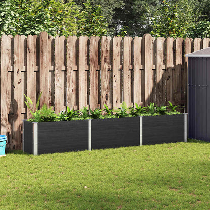 vidaXL Garden Raised Bed 300x50x54 cm WPC Grey