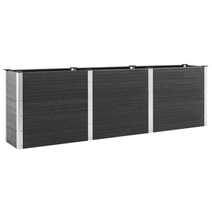 vidaXL Garden Raised Bed 300x100x91 cm WPC Grey