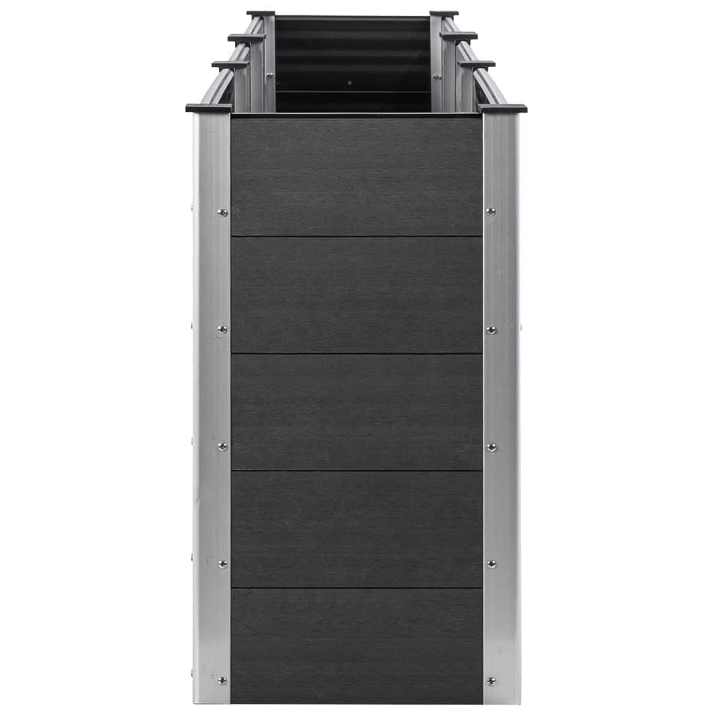 vidaXL Garden Raised Bed 300x100x91 cm WPC Grey