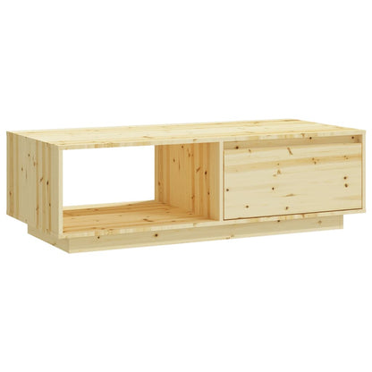 vidaXL Coffee Table 110x50x33.5 cm Solid Firwood