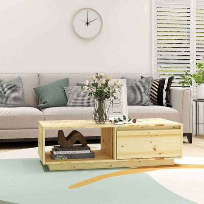 vidaXL Coffee Table 110x50x33,5 cm Solid Wood Fir