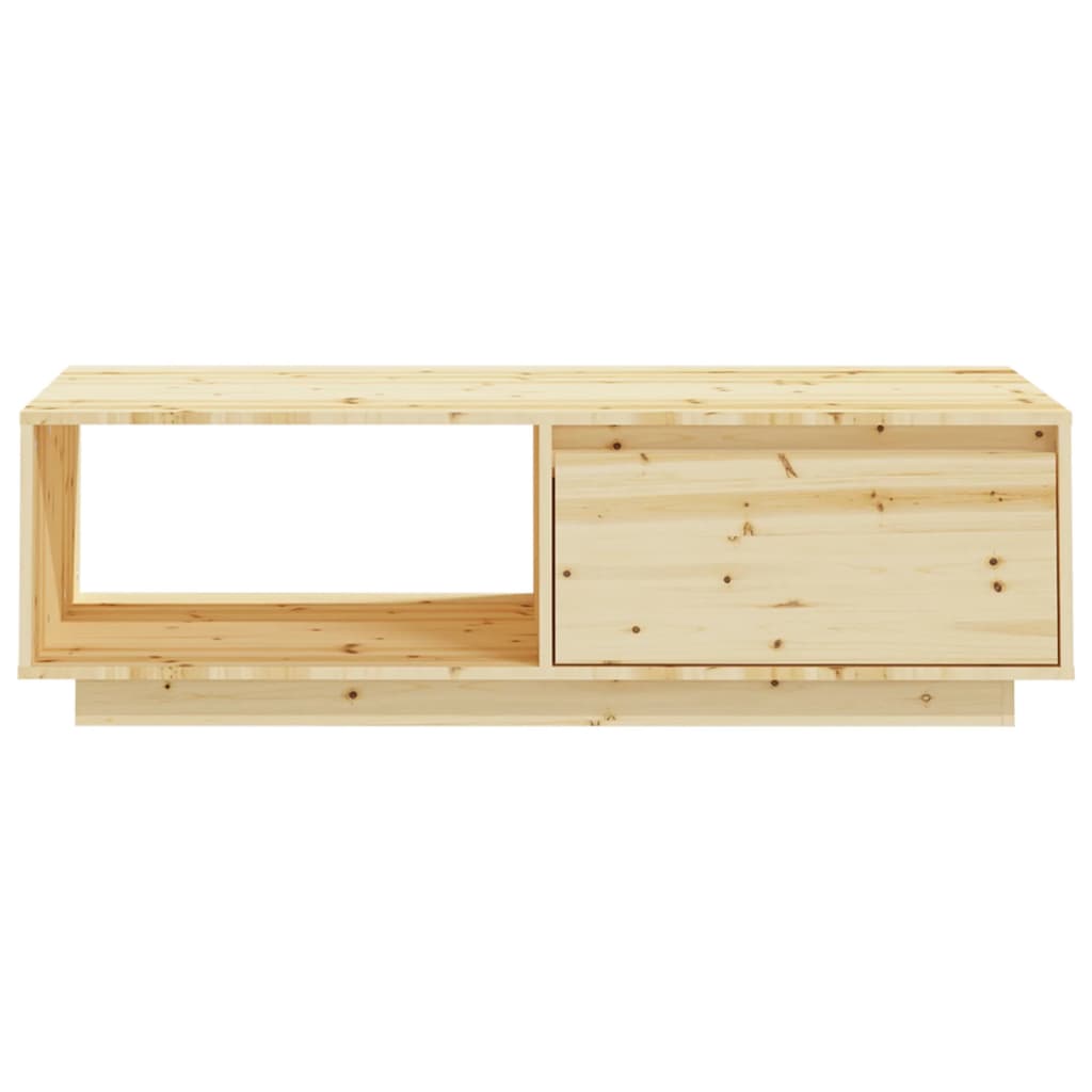 vidaXL Coffee Table 110x50x33.5 cm Solid Firwood