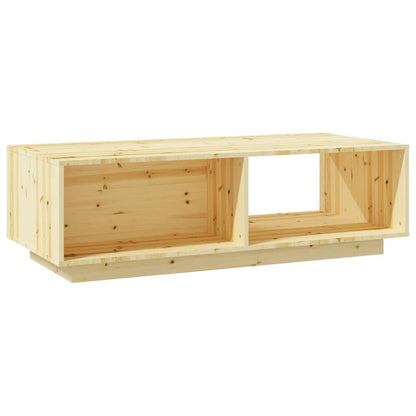 vidaXL Coffee Table 110x50x33.5 cm Solid Firwood