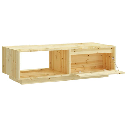 vidaXL Coffee Table 110x50x33.5 cm Solid Firwood