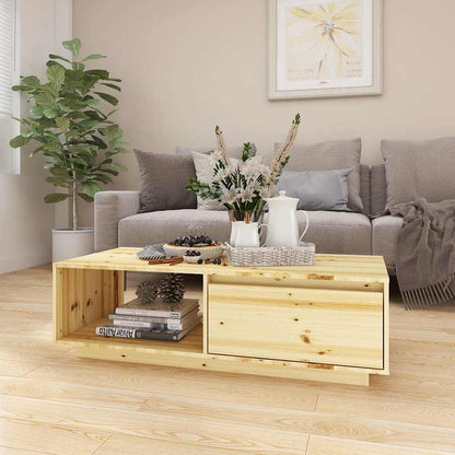 vidaXL Coffee Table 110x50x33,5 cm Solid Wood Fir