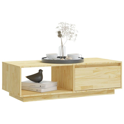 vidaXL Coffee Table 110x50x33.5 cm Solid Pinewood