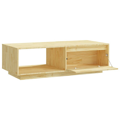 vidaXL Coffee Table 110x50x33.5 cm Solid Pinewood