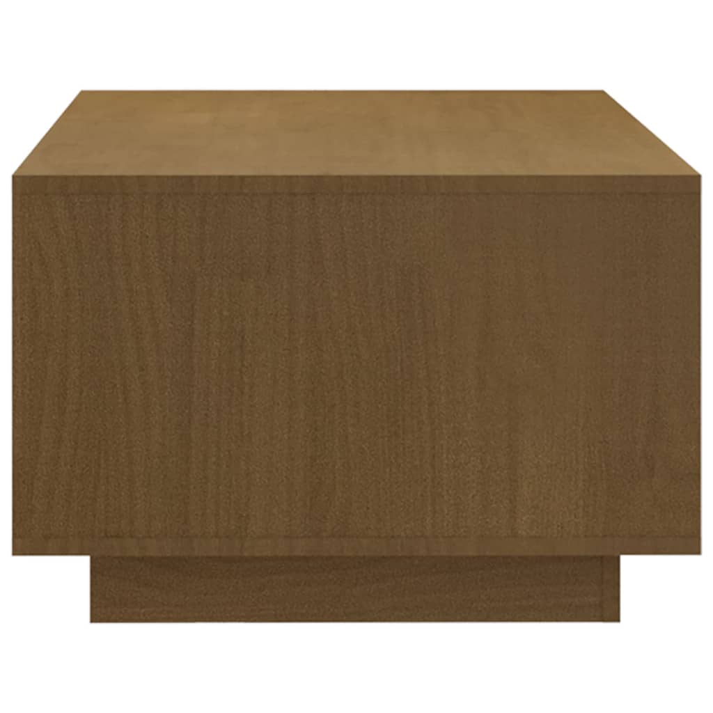 vidaXL Coffee Table Honey Brown 110x50x33.5 cm Solid Pinewood