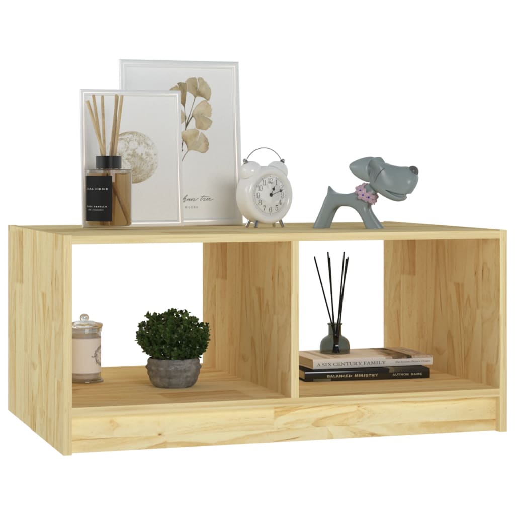 vidaXL Coffee Table 75x50x33.5 cm Solid Pinewood