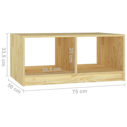 809906 vidaXL Coffee Table 75x50x33,5 cm Solid Wood Pine