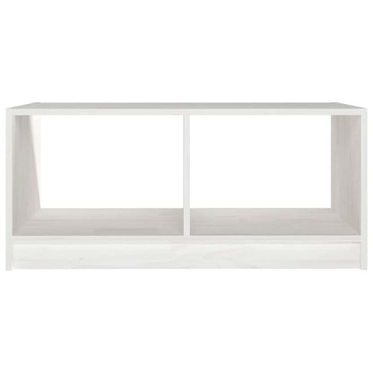 809907 vidaXL Coffee Table White 75x50x33,5 cm Solid Wood Pine