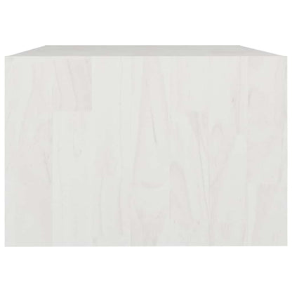 809907 vidaXL Coffee Table White 75x50x33,5 cm Solid Wood Pine