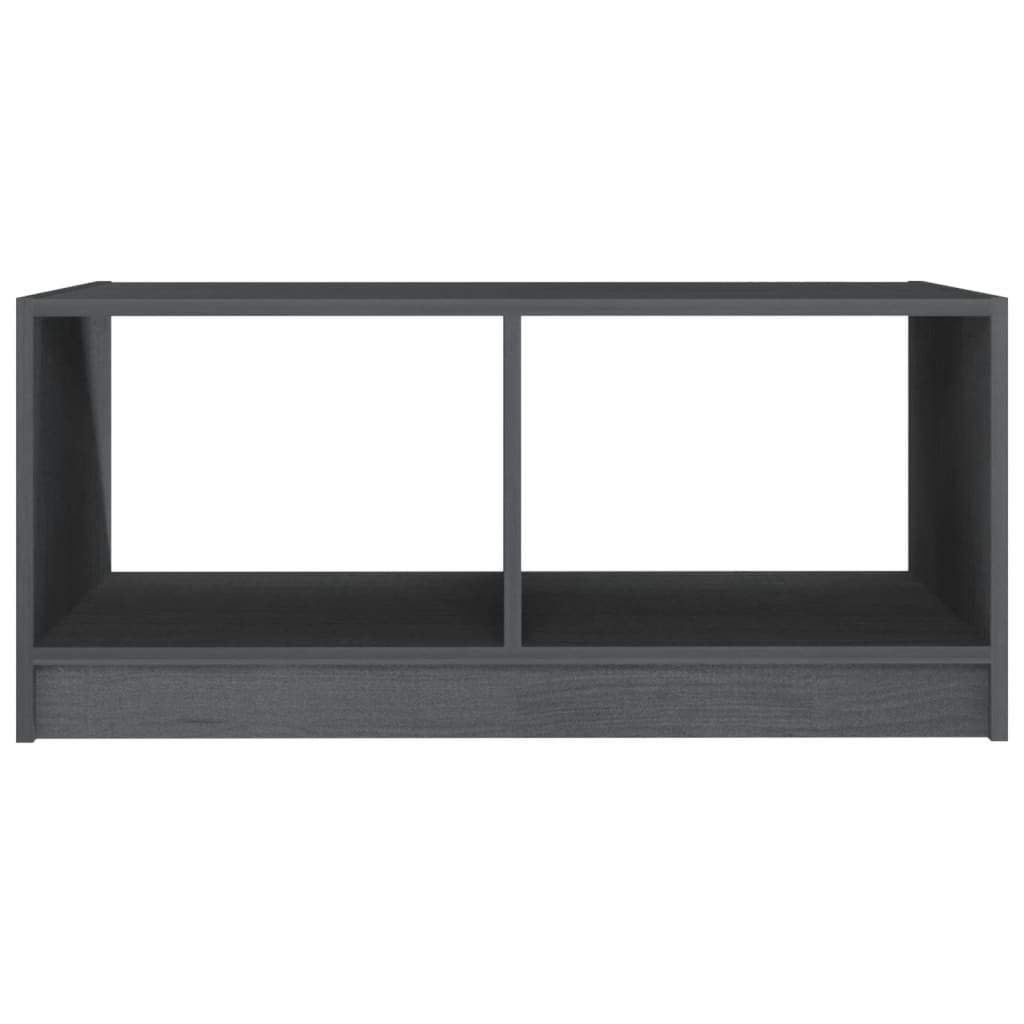 vidaXL Coffee Table Grey 75x50x33.5 cm Solid Pinewood