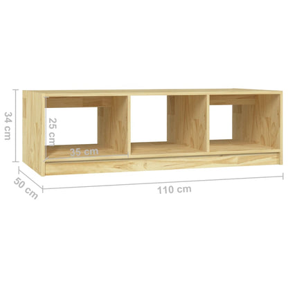 vidaXL Coffee Table 110x50x34 cm Solid Pinewood