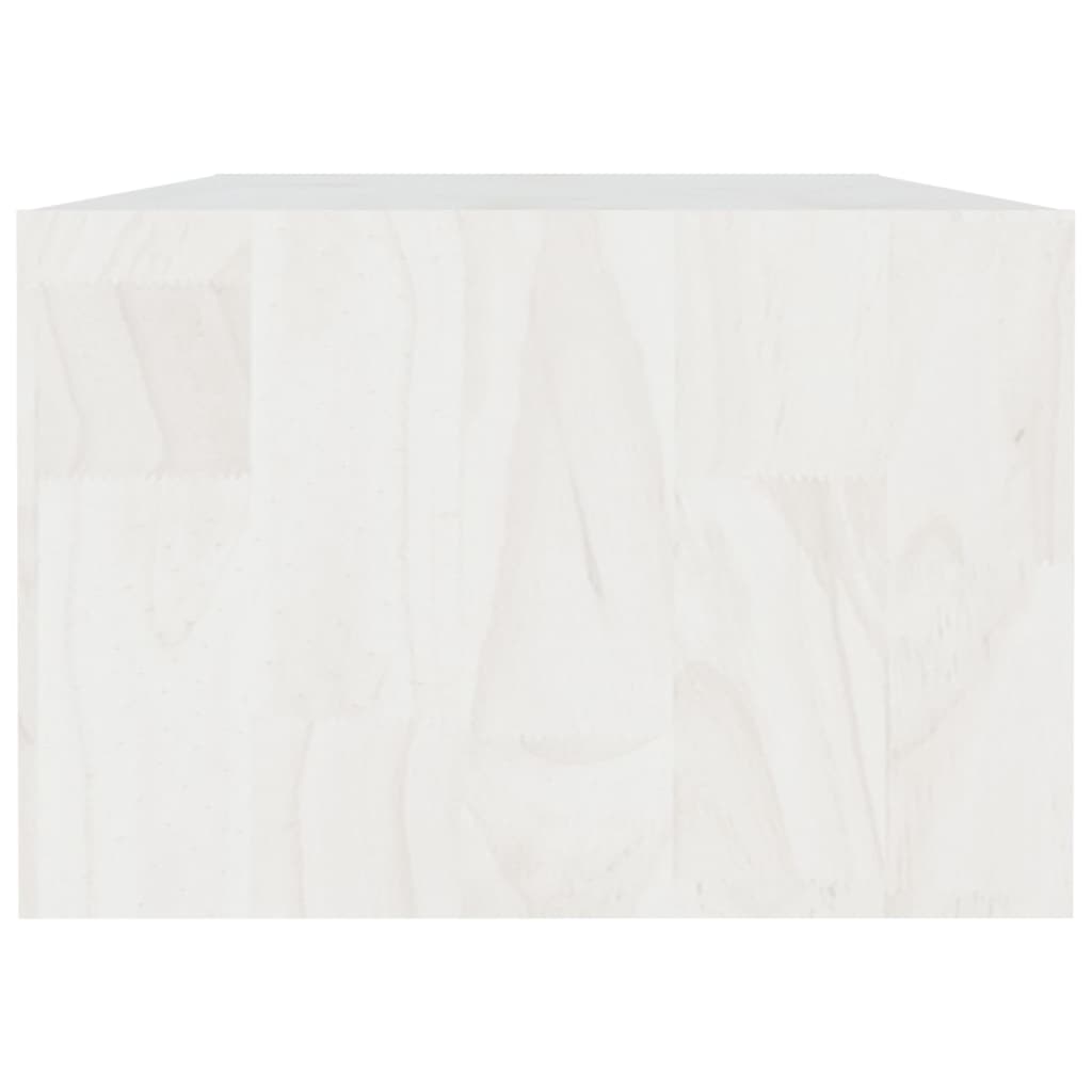 vidaXL Coffee Table White 110x50x34 cm Solid Pinewood