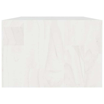 809913 vidaXL Coffee Table White 110x50x34 cm Solid Wood Pine