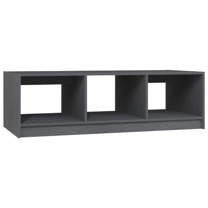 vidaXL Coffee Table Grey 110x50x34 cm Solid Pinewood