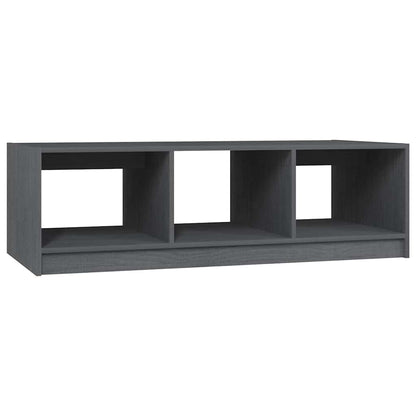 809914 vidaXL Coffee Table Grey 110x50x34 cm Solid Wood Pine