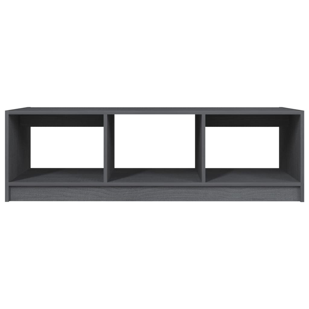 vidaXL Coffee Table Grey 110x50x34 cm Solid Pinewood