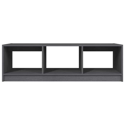 809914 vidaXL Coffee Table Grey 110x50x34 cm Solid Wood Pine