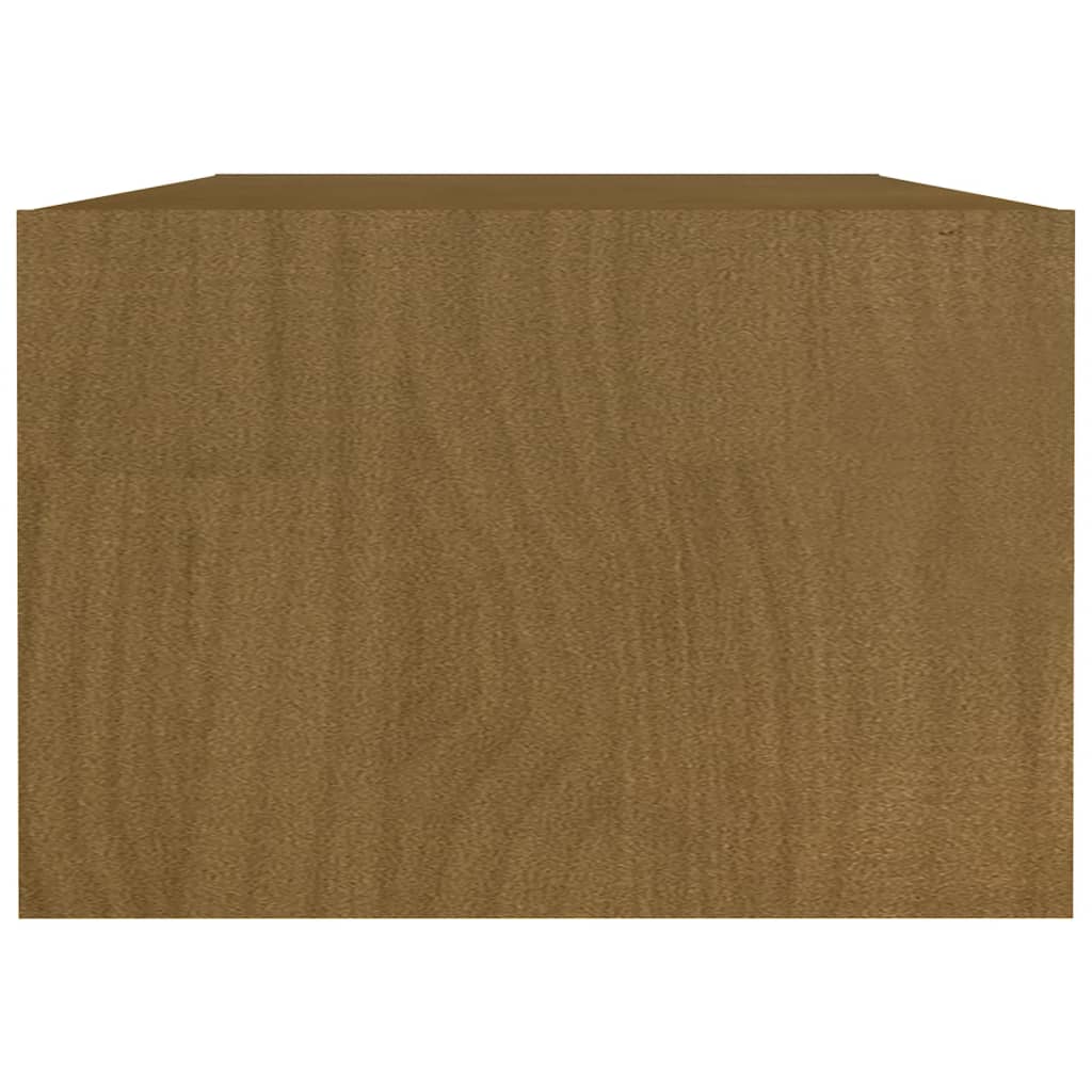 vidaXL Coffee Table Honey Brown 110x50x34 cm Solid Pinewood