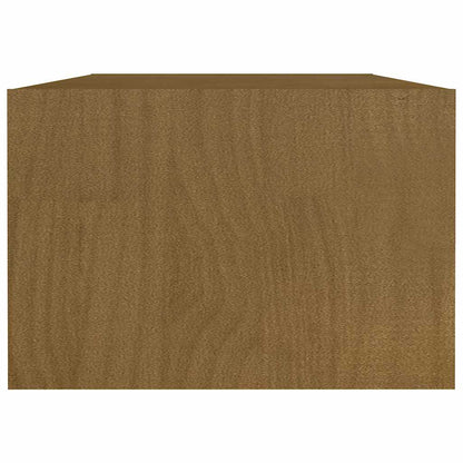 809915 vidaXL Coffee Table Honey Brown 110x50x34 cm Solid Wood Pine