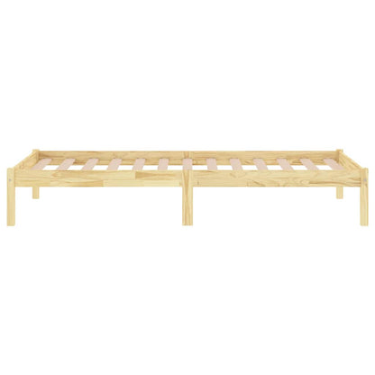 vidaXL Bed Frame without Mattress Solid Wood Small Single