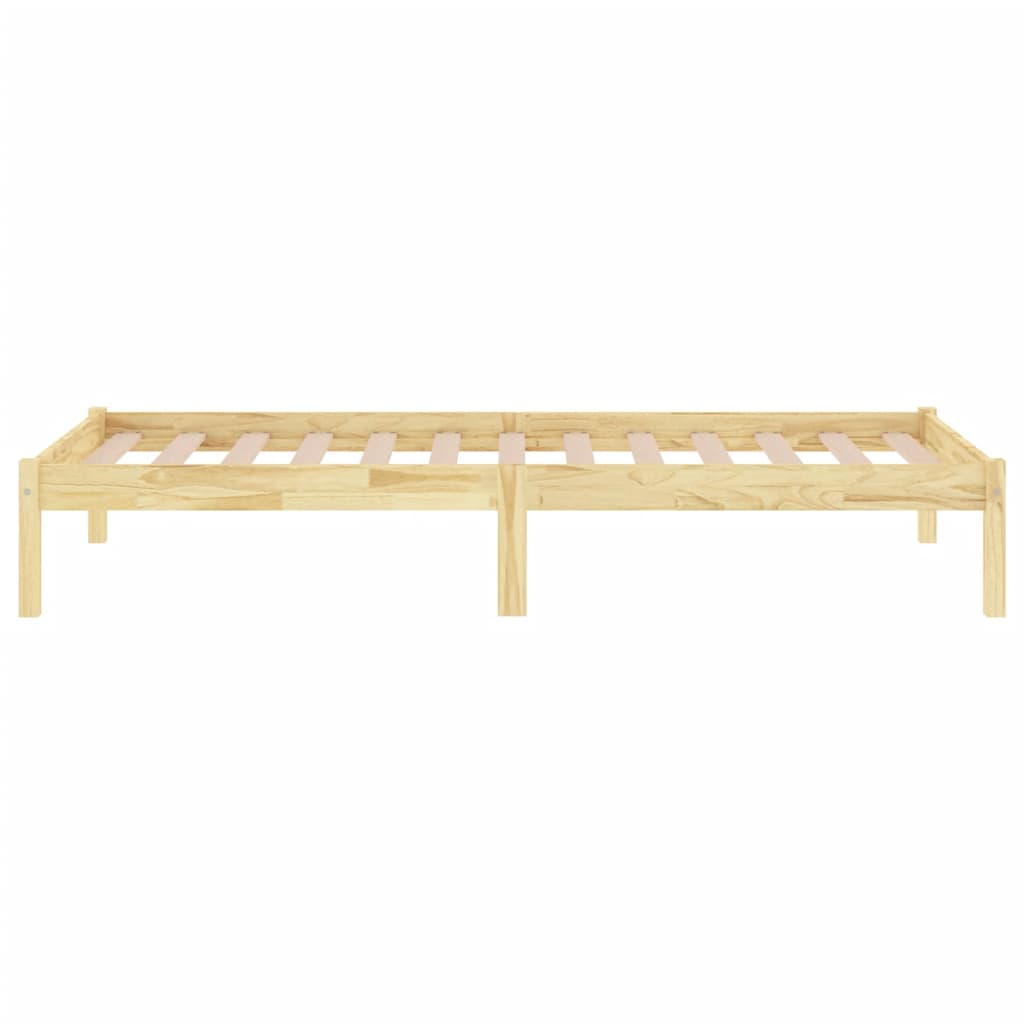 vidaXL Bed Frame | Natural Wood | Solid Pine Wood | Single | Durable | Bed Frame