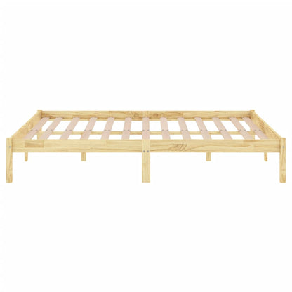 vidaXL Bed Frame | Natural pine | Solid pinewood | 120x200 cm |  Durable