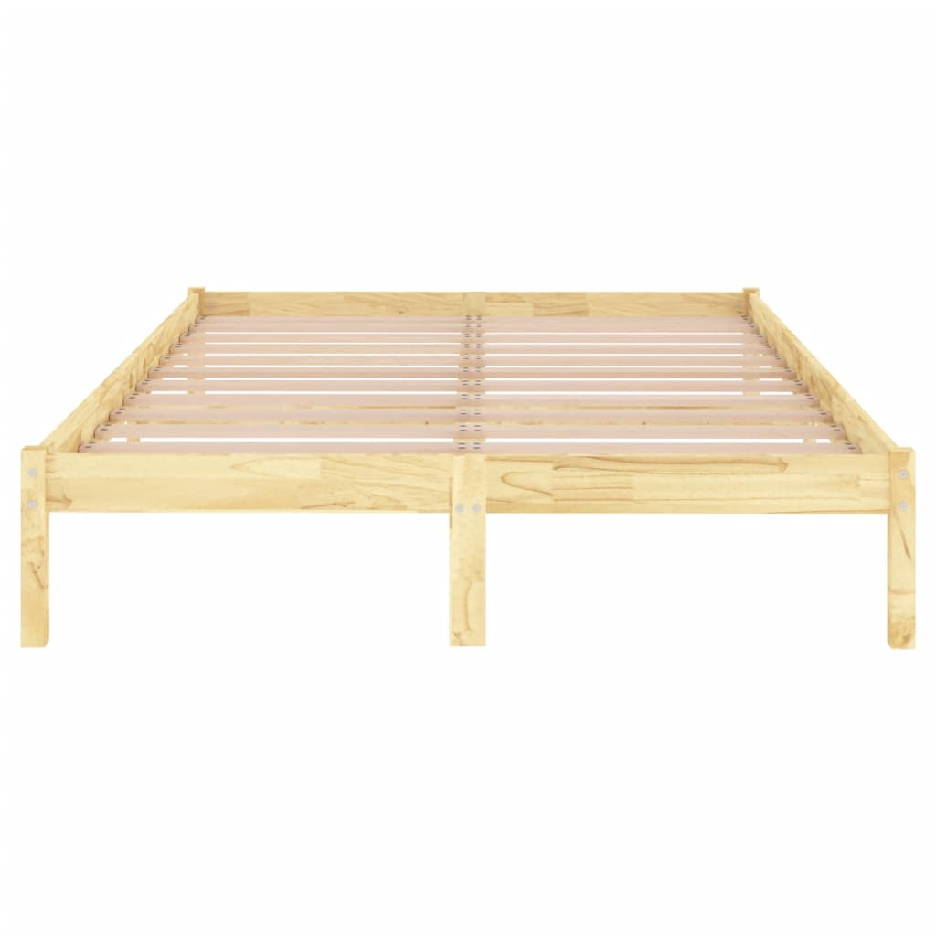 810037 vidaXL Bed Frame without Mattress Solid Wood 200x200 cm