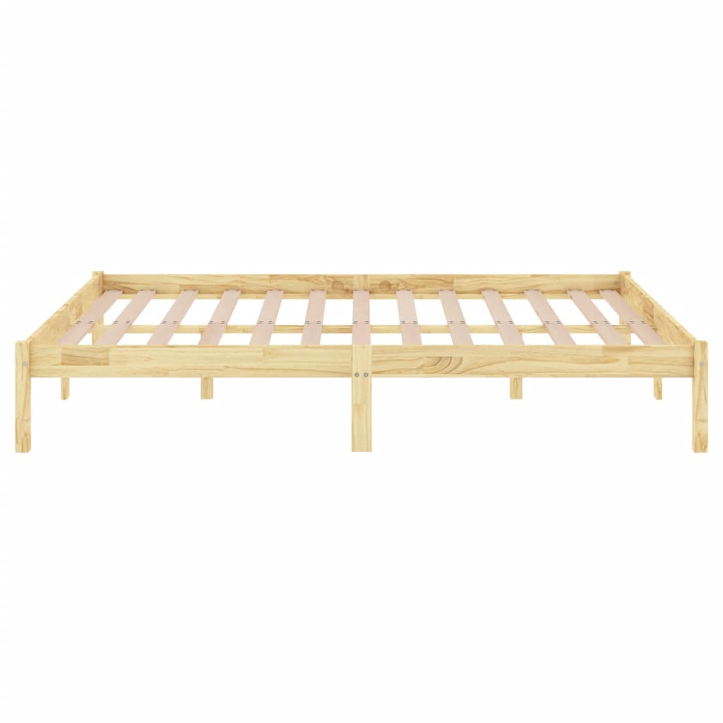 810037 vidaXL Bed Frame without Mattress Solid Wood 200x200 cm