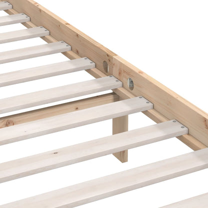 vidaXL Bed Frame without Mattress Solid Wood 120x200 cm